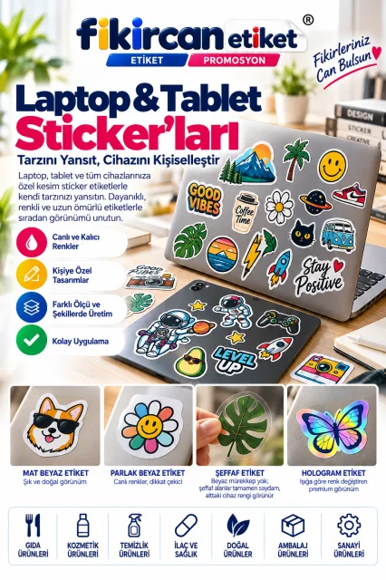 Laptop & Tablet Sticker'ı