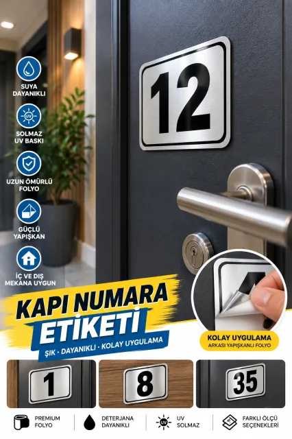 Kapı ve Oda Numarası Etiketi