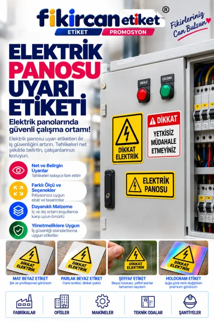 Elektrik Panosu Uyarı Etiketi