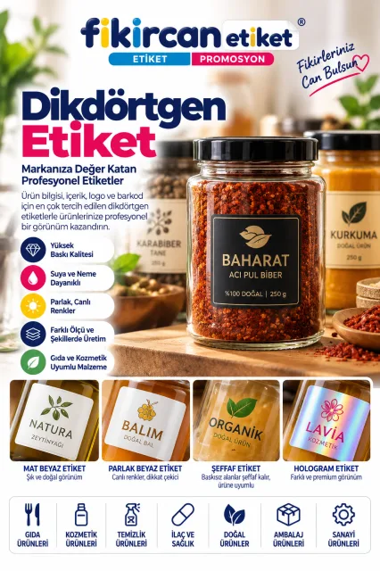 Dikdörtgen Etiket