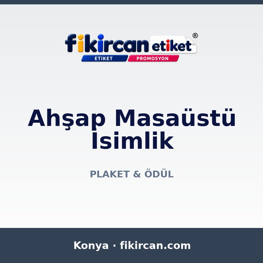 Ahşap Masaüstü İsimlik
