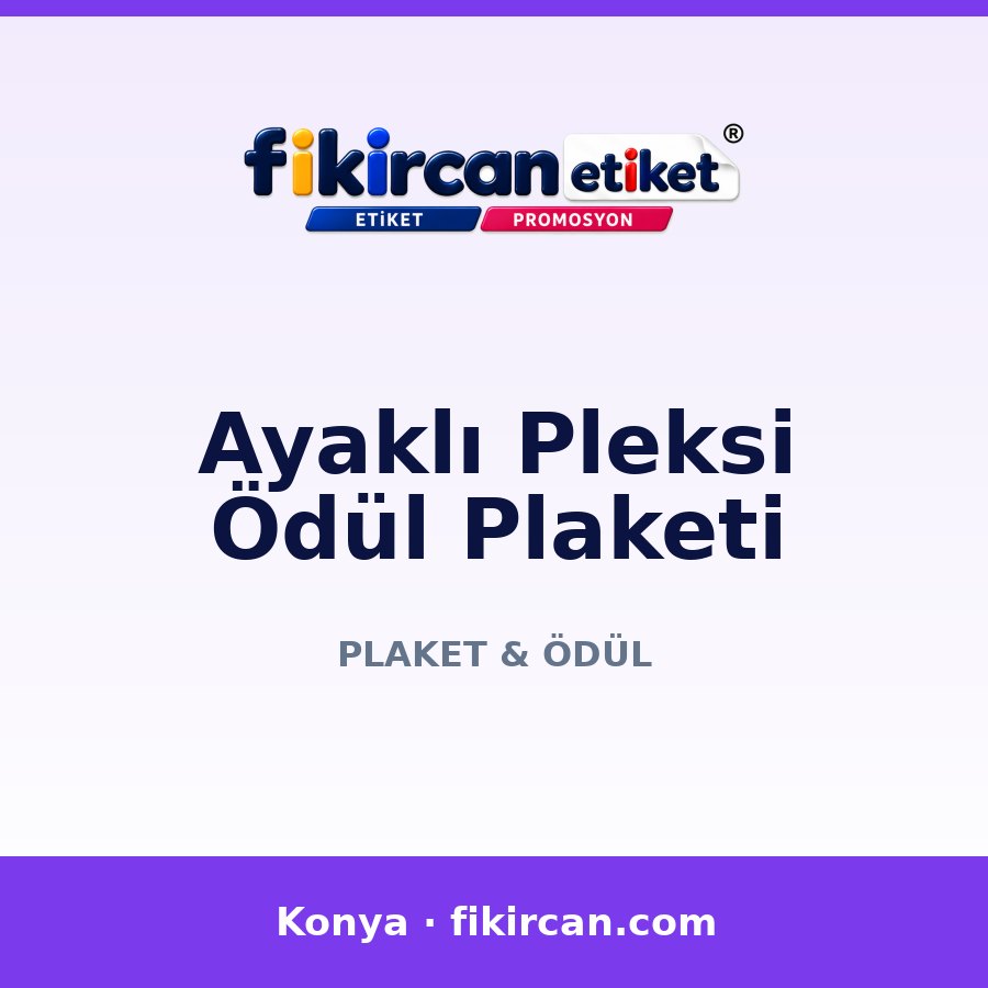 Ayaklı Pleksi Ödül Plaketi