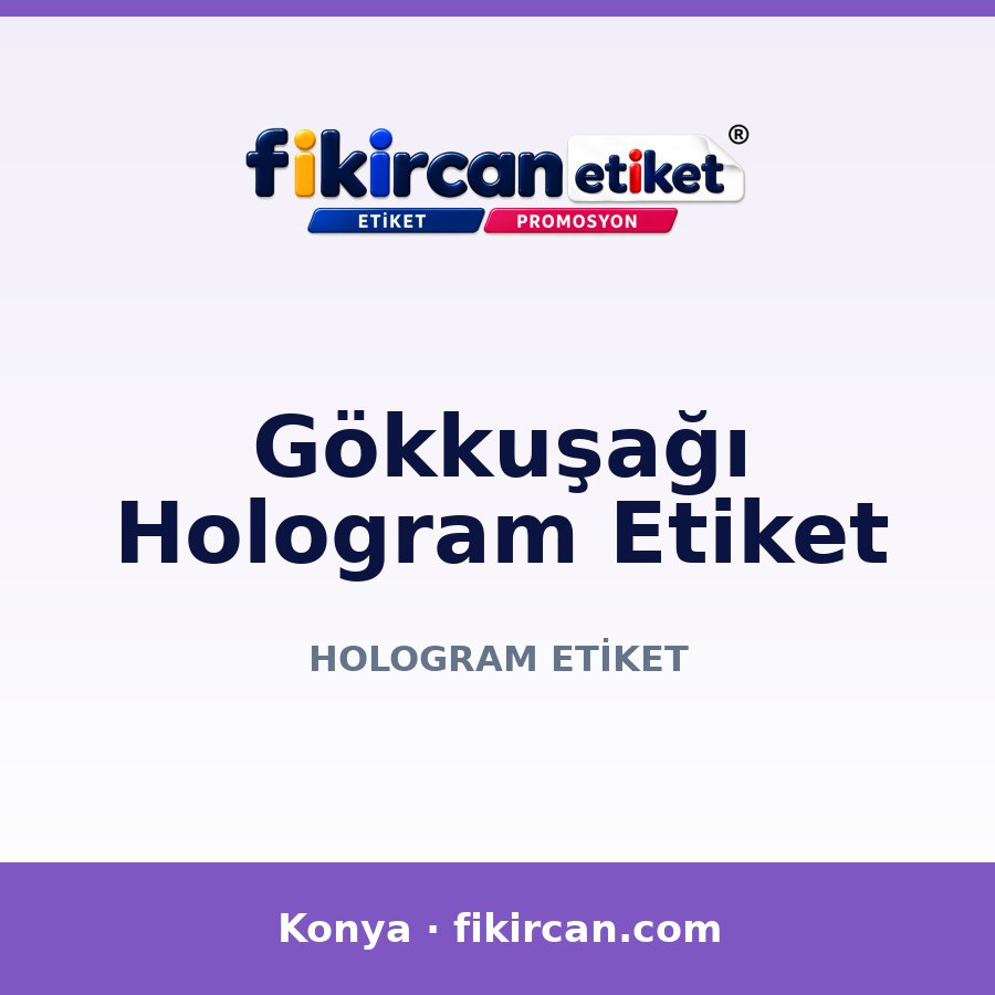 Gökkuşağı Hologram Etiket