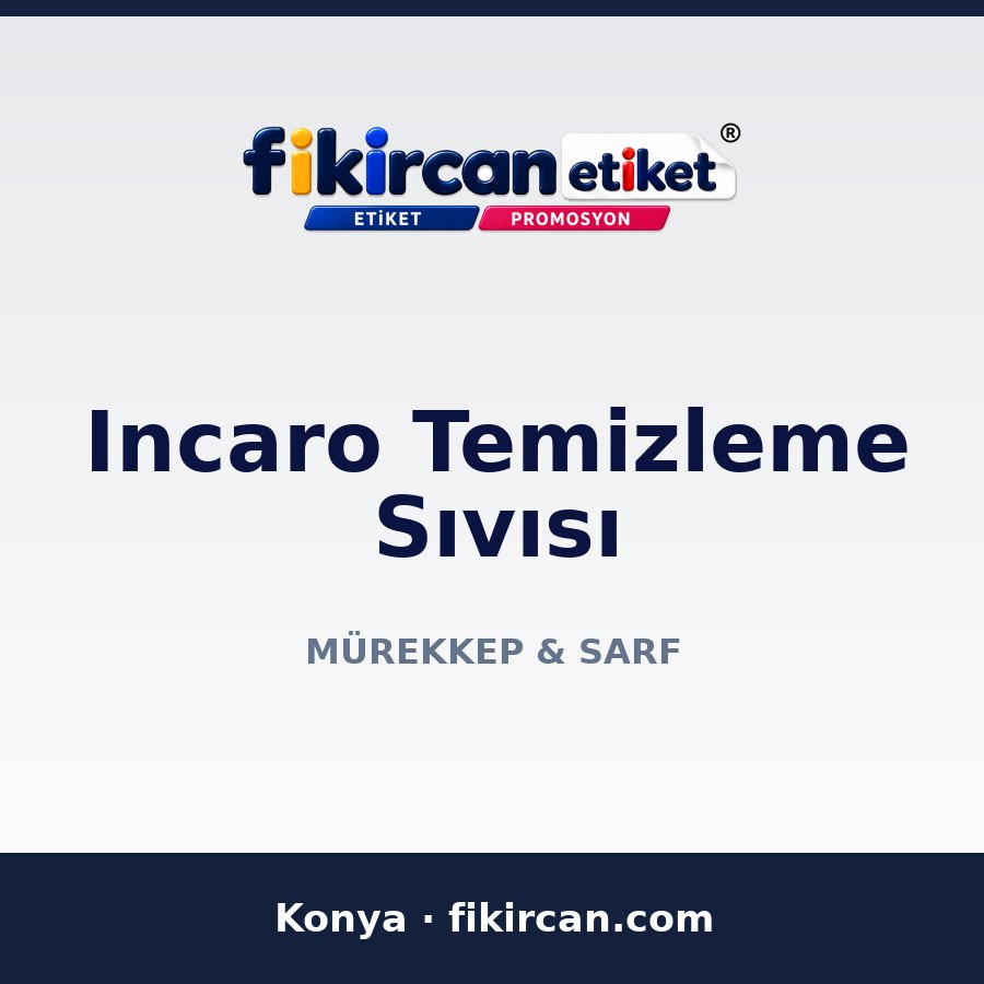 Incaro Temizleme Sıvısı