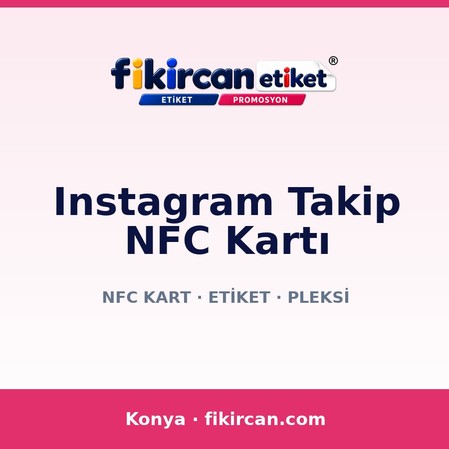 Instagram Takip NFC Kartı