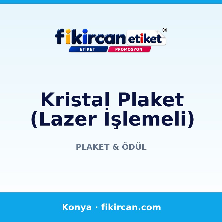 Kristal Plaket (Lazer İşlemeli)