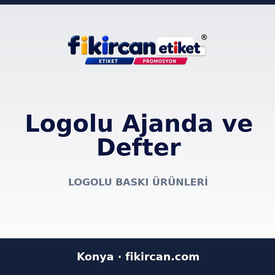 Logolu Ajanda ve Defter