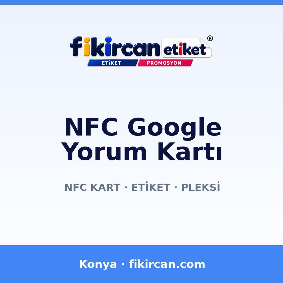 NFC Google Yorum Kartı