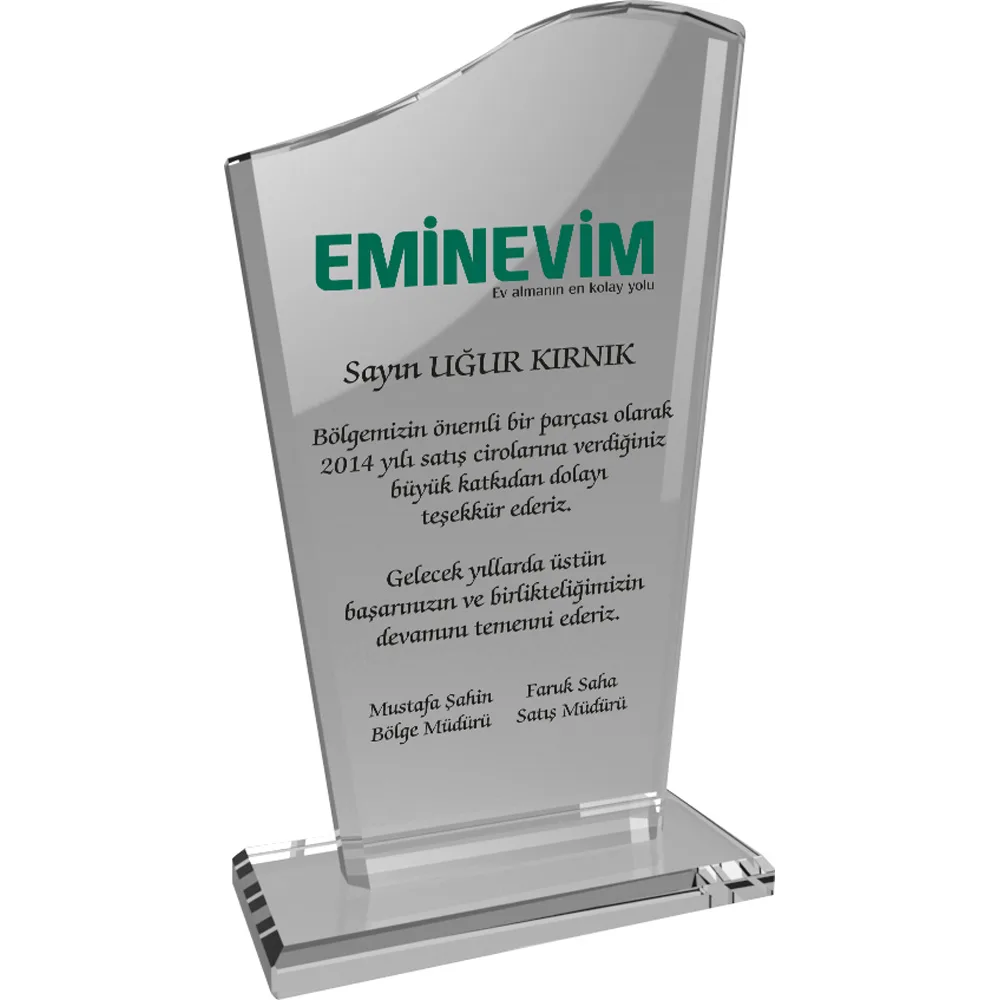 Kristal Plaket EKT-108