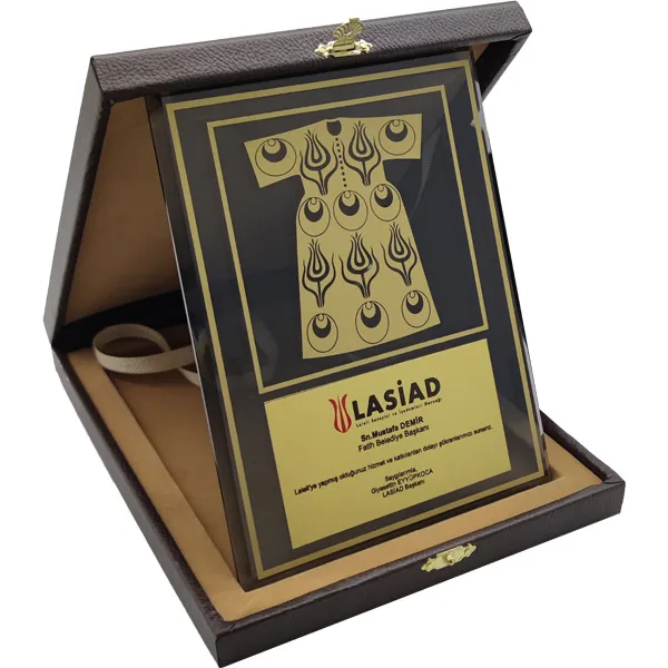 Kutulu Kristal Plaket EKT-600