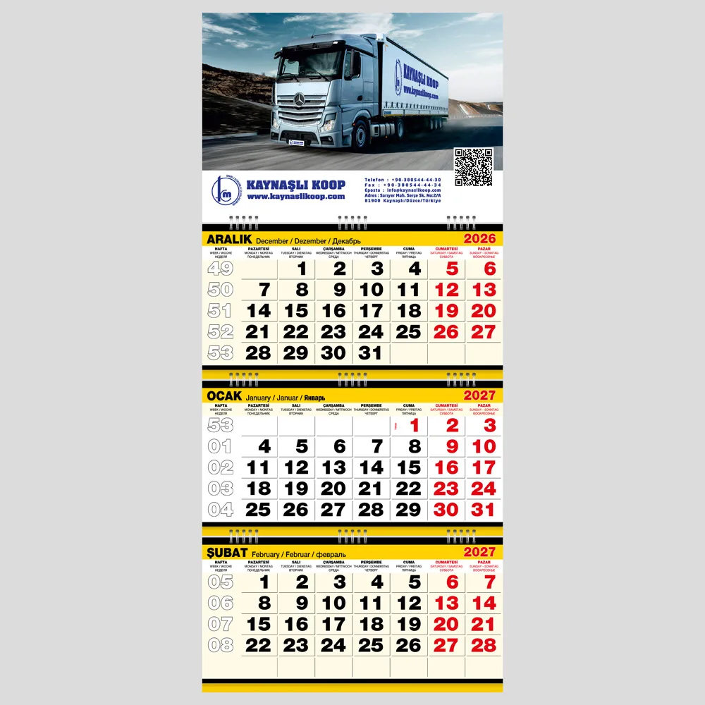 Büyük Boy Gemici Takvim GMC-08