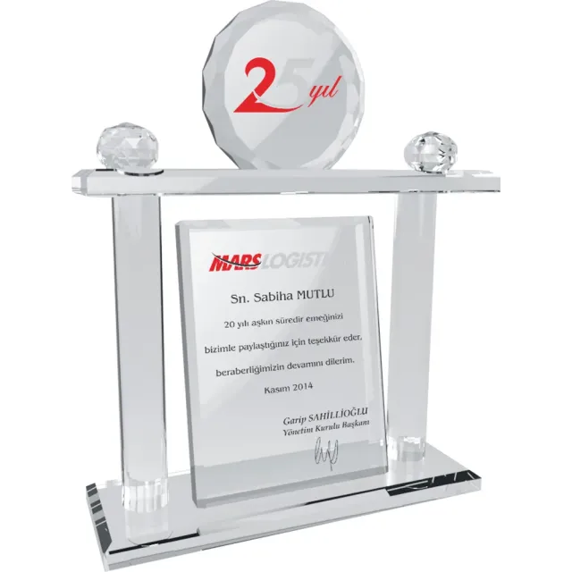 Kristal Plaket EKT-109