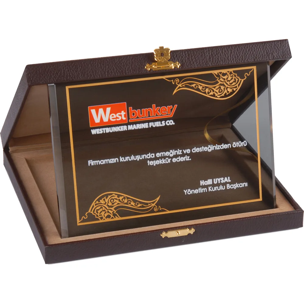 Kutulu Kristal Plaket EKT-410
