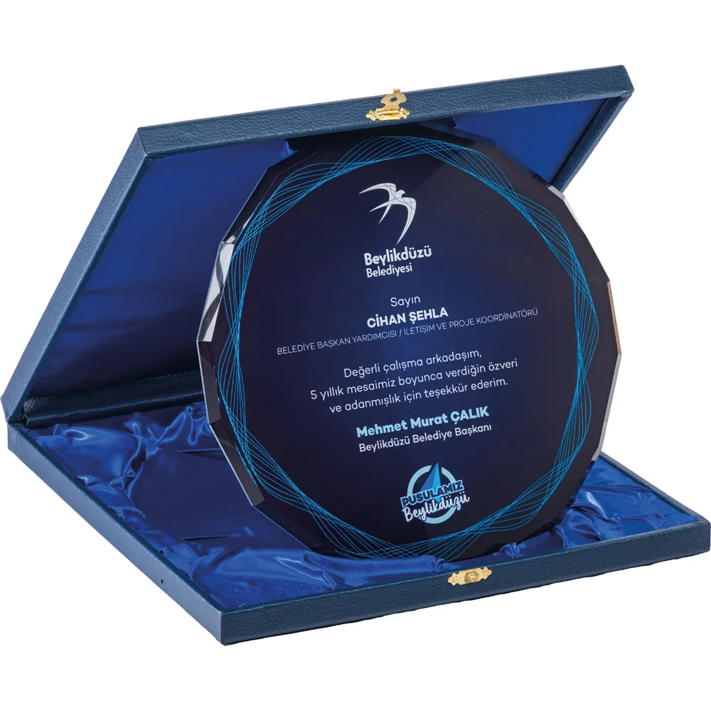 Kutulu Kristal Plaket EKT-440