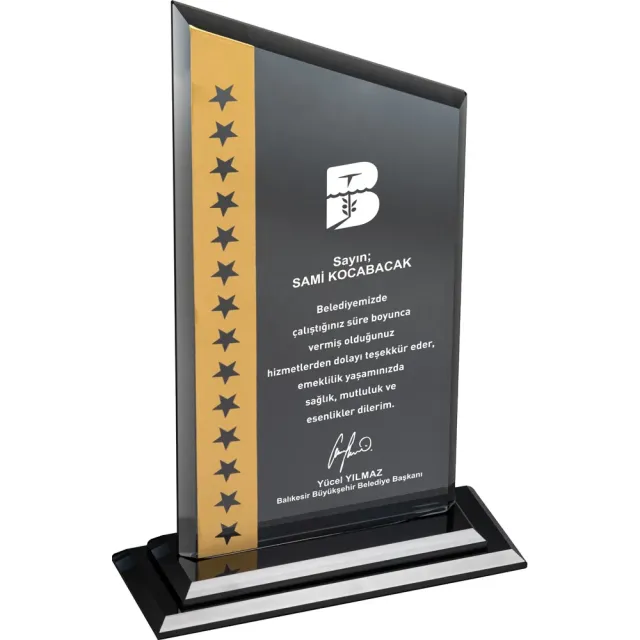 Kristal Plaket EKT-315
