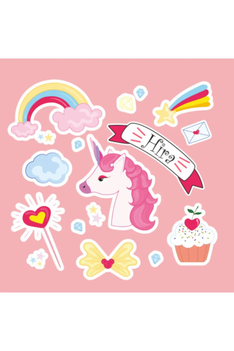 Unicorn Çocuk Ve Bebek Odası Duvar Sticker — fotoğraf 2
