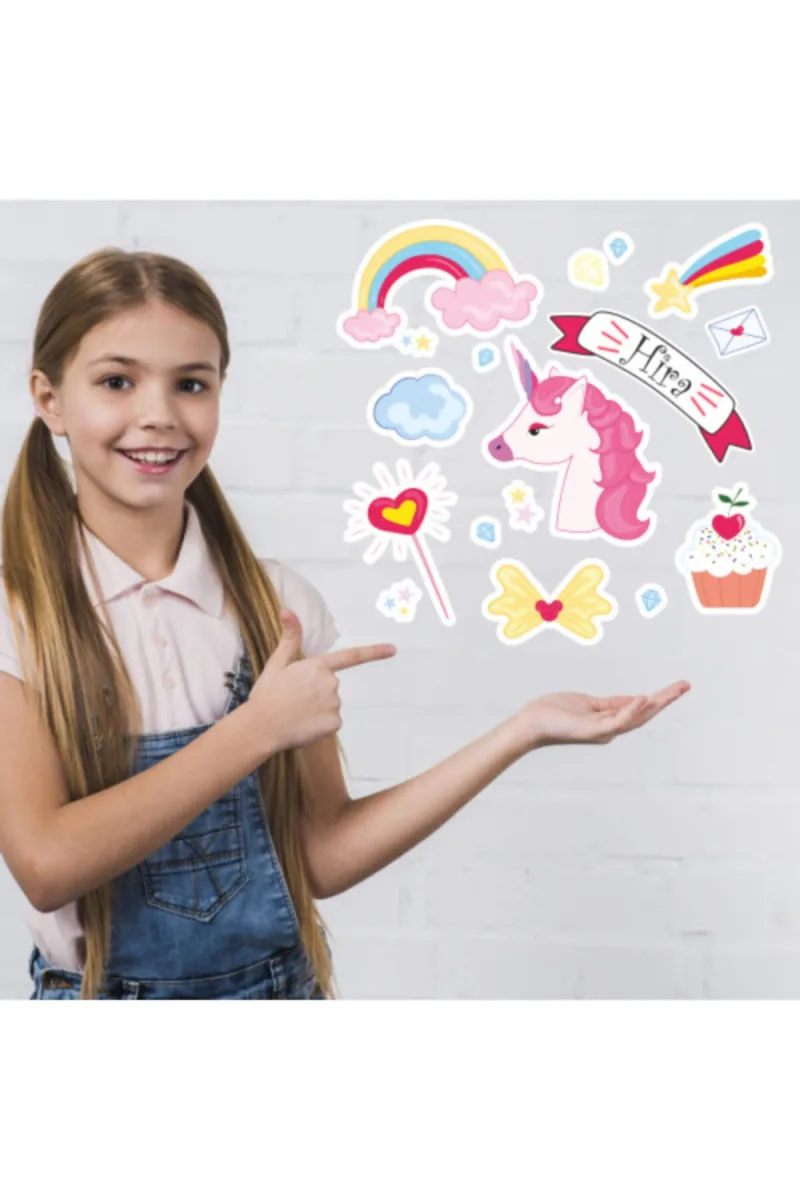 Unicorn Çocuk Ve Bebek Odası Duvar Sticker — fotoğraf 3