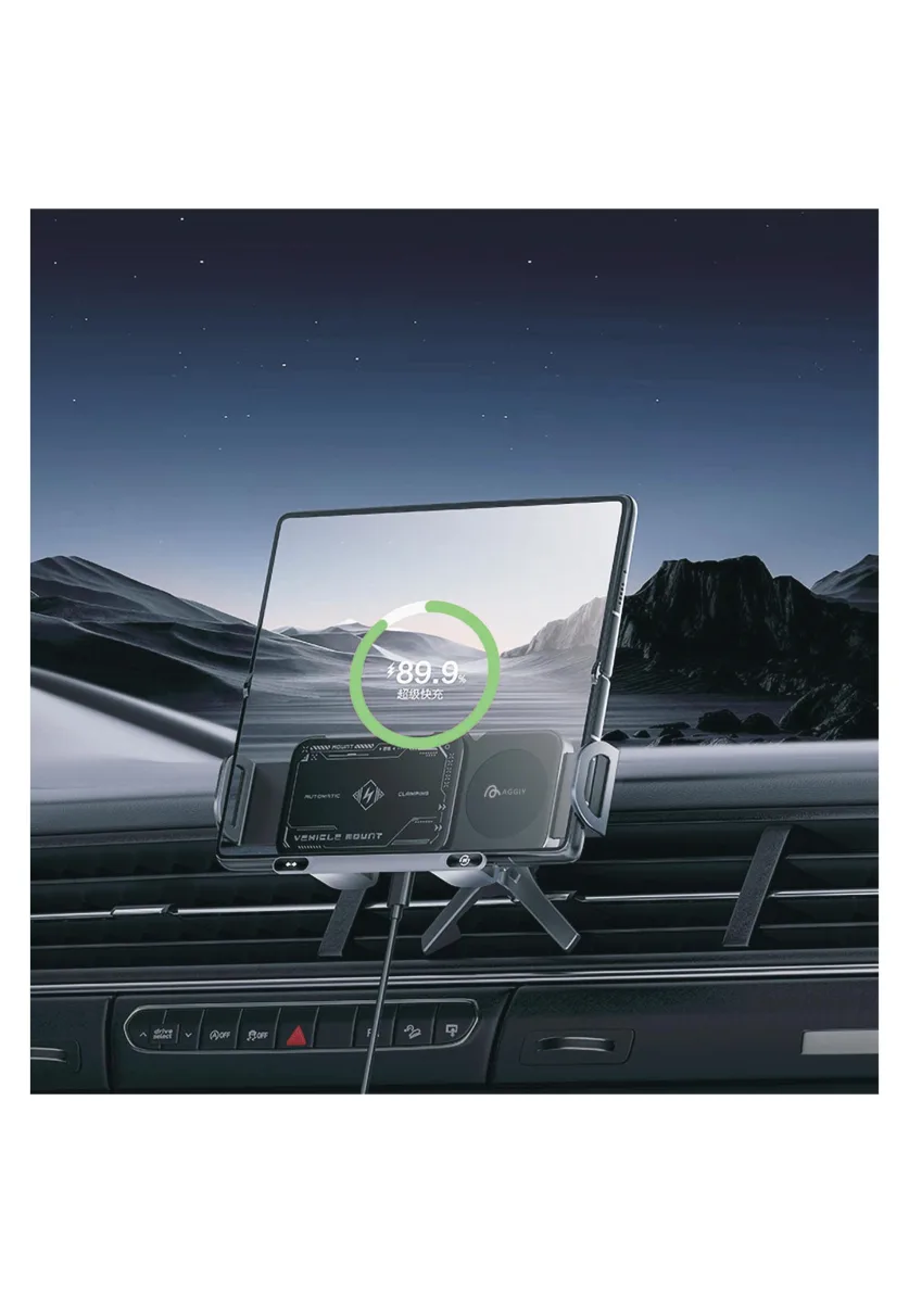 Aggiy Automag 15W Magsafe Wireless Kablosuz Şarj Araç Magnetic Telefon Tutucu