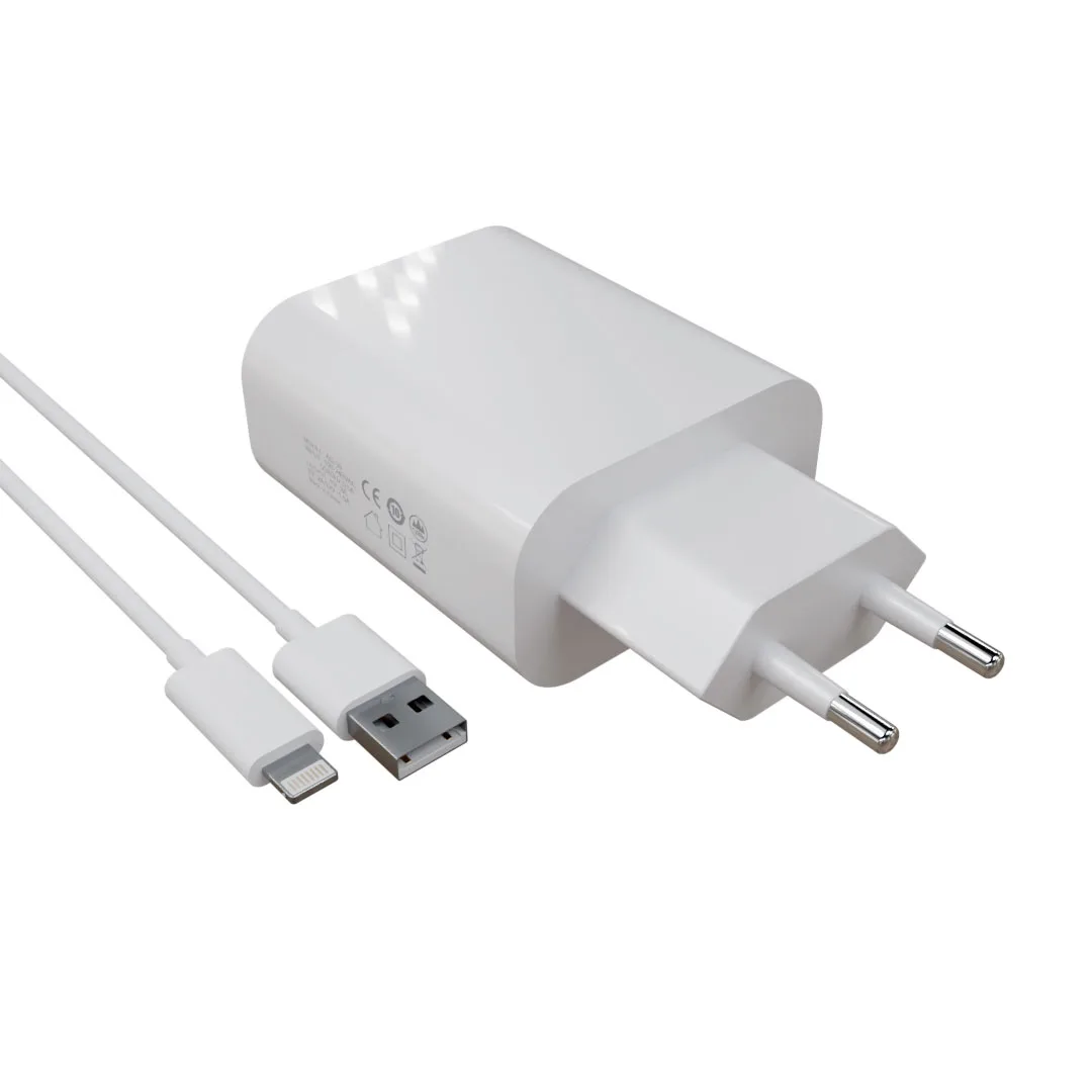 AG-10 12W QC3 Şarj Aleti USB to Lightining