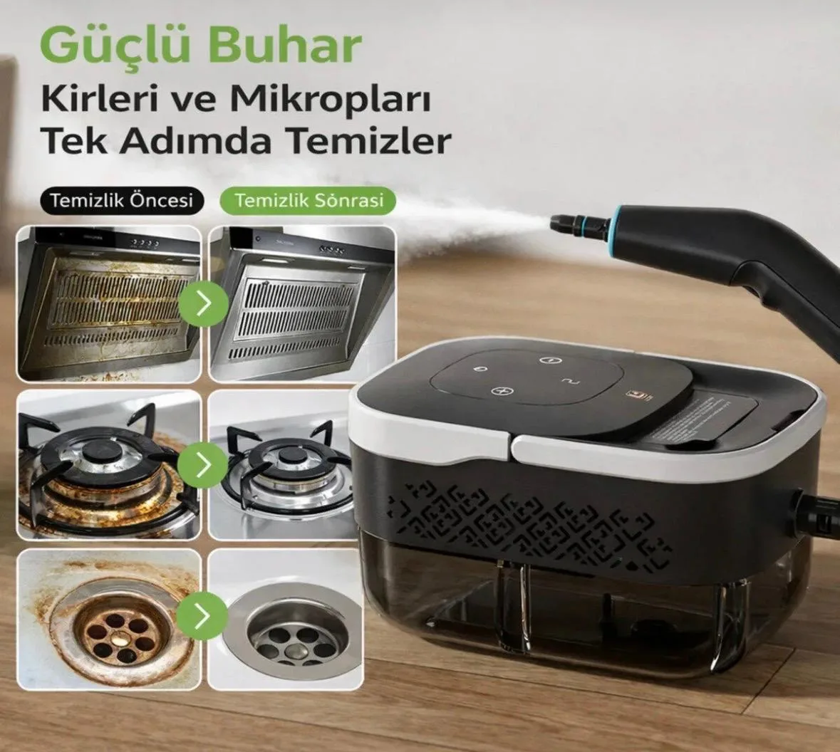 Aggiy Powersteam Çok Fonksiyonlu Buharlı Temizlik Makinası