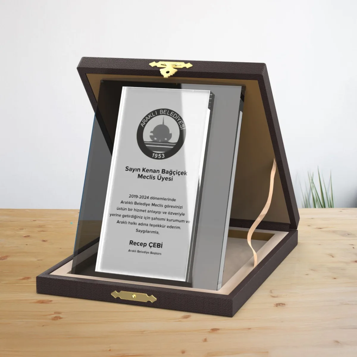 PB-252 Siyah Süblimasyonlu Plaket