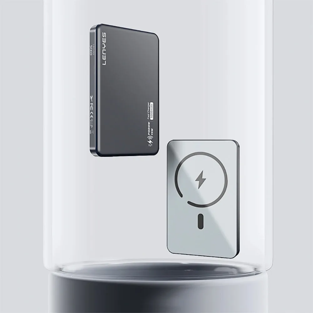 Lenyes PW019D | PD 20W Ultra İnce Wireless Powerbank 15W 5000mAh
