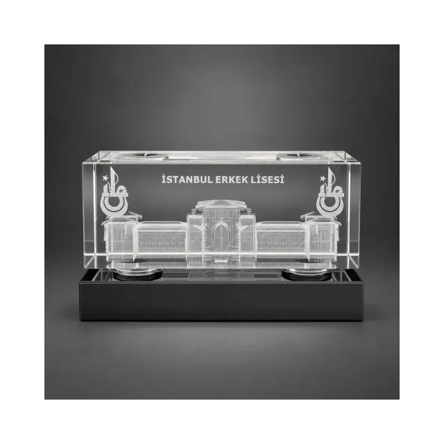 3D Lazer Patlatma Küp 6x6x15 Yatay Siyah  Kaideli