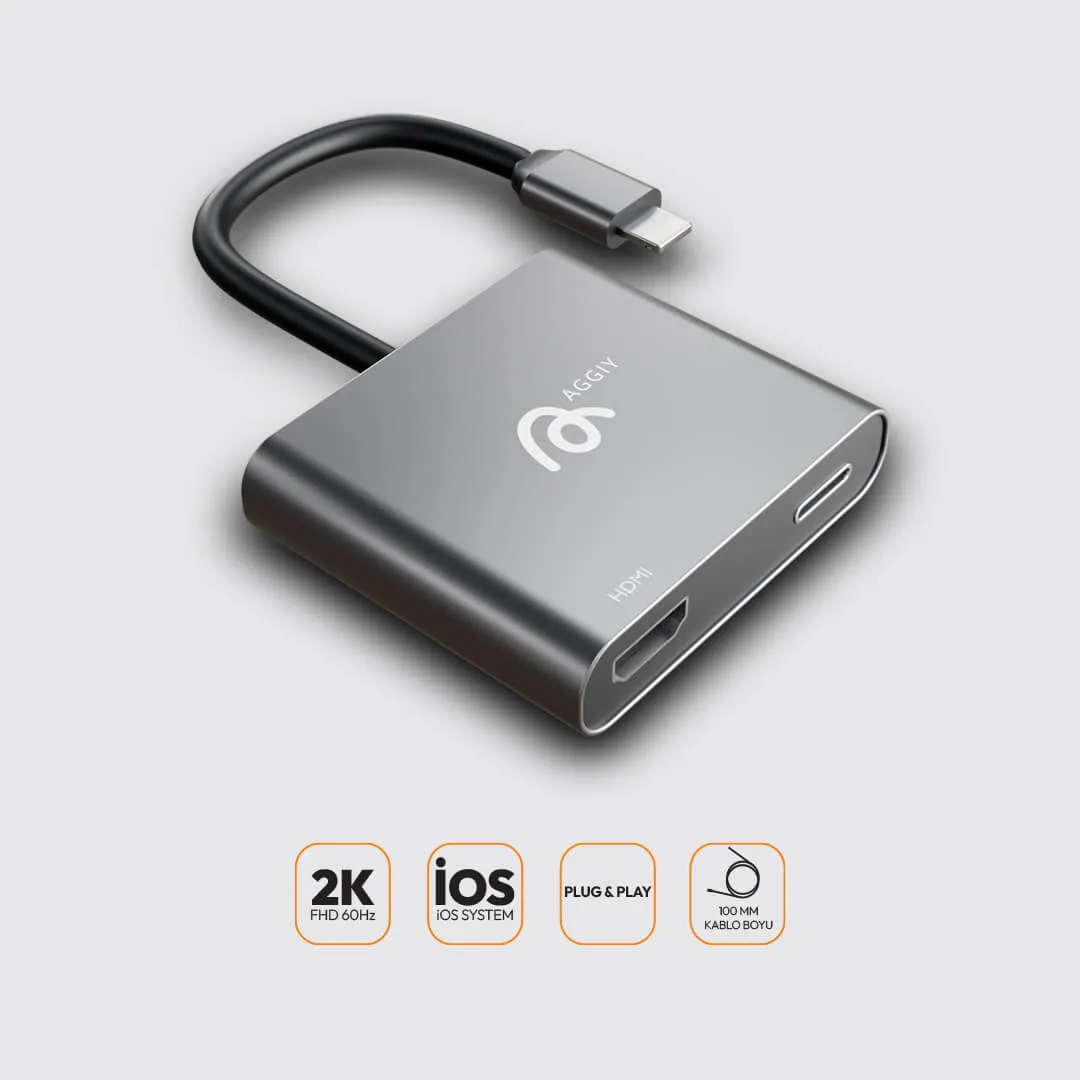 AG-SD31 Lightning to HDMI Video Çevirici