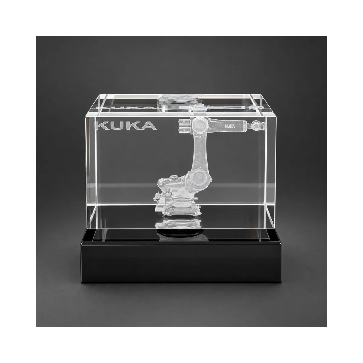 3D Lazer Patlatma Küp 6x6x10 Yatay Siyah Kaideli