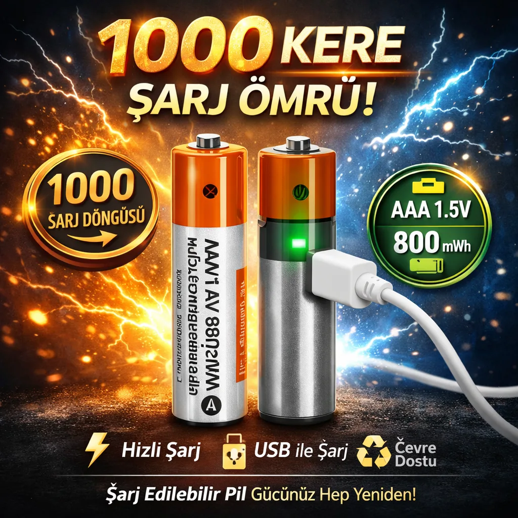 Aggiy K5 Şarj Edilebilir Pil