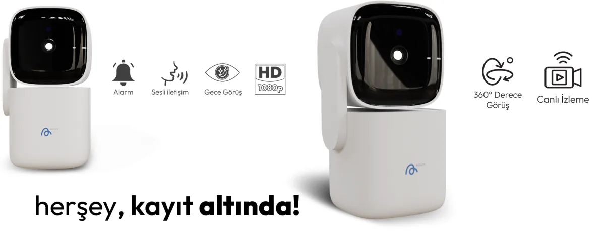 AG-K200 360° Kablosuz IP Güvenlik Kamerası