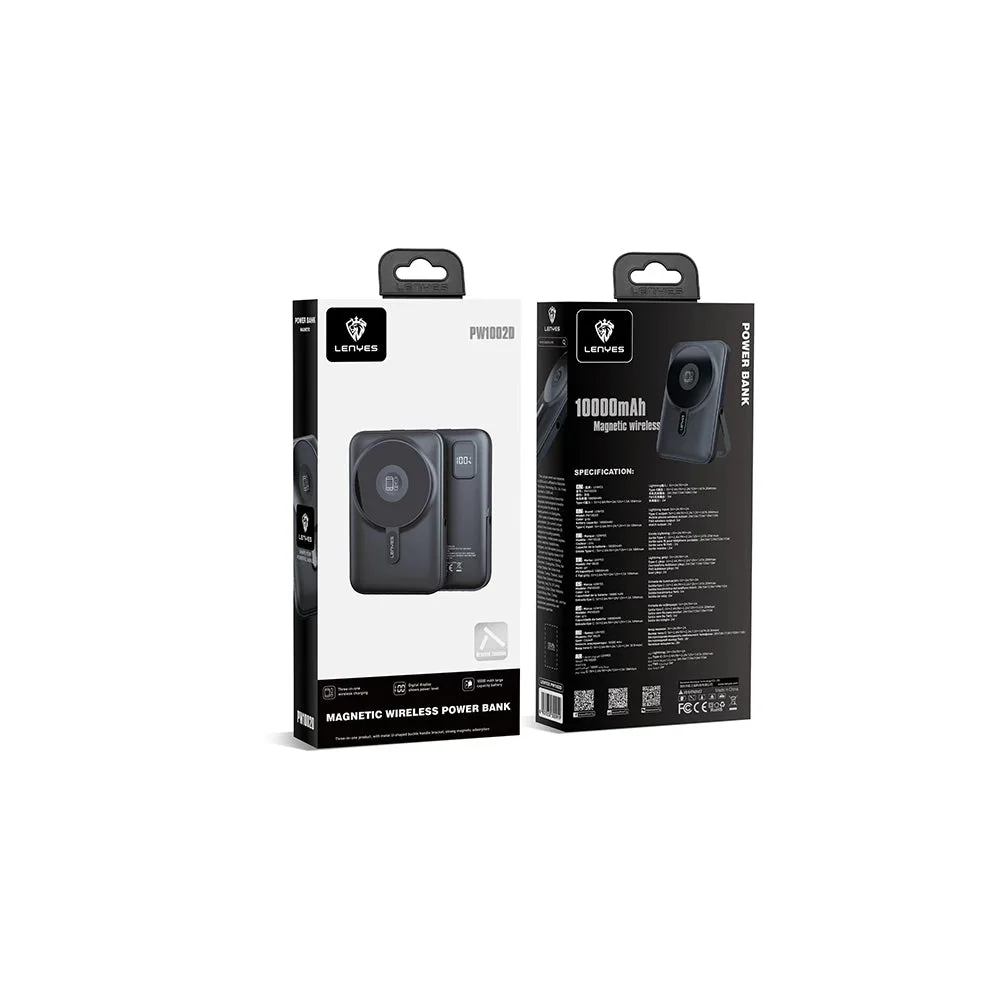 Lenyes PW1002D | 20W LED Ekranlı Standlı Kablosuz Powerbank 10000mAh