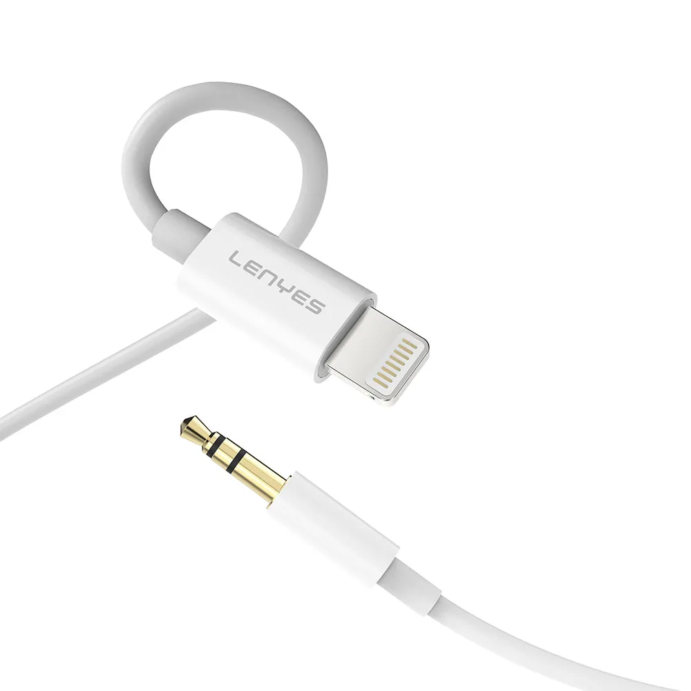 Lenyes AX106 | Lightning to 3.5mm AUX Audio Kablo 1M