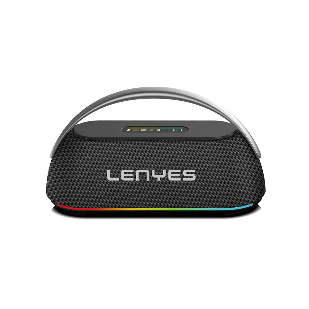 Lenyes S869 RGB Işıklı Çift Mikrofonlu Taşınabilir Bluetooth Hoparlör v5.3