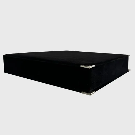 BC Siyah Süet Tabak Kutusu