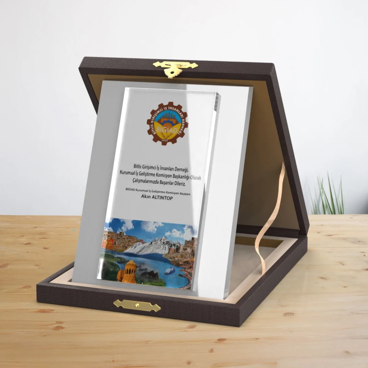 PB-254 Gümüş Süblimasyonlu Plaket — görsel 2