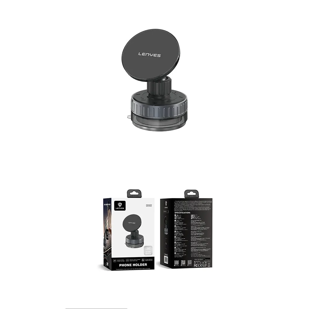 Lenyes CR192 Vakumlu Magnetik Telefon Tutucu | 360° & N52 Mıknatıs