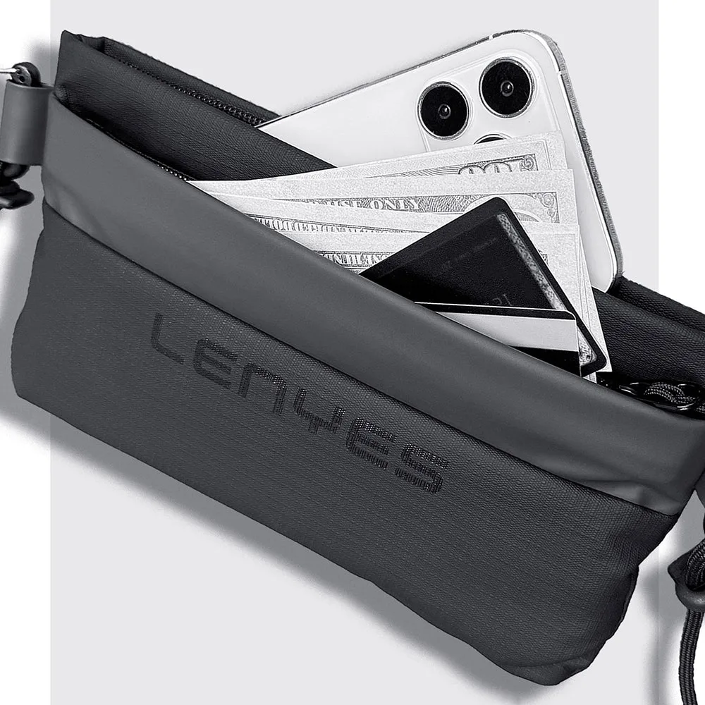 Lenyes LB564 Dreamer Waist Serisi Su Geçirmez Deri Tasarımlı Bel Çantası