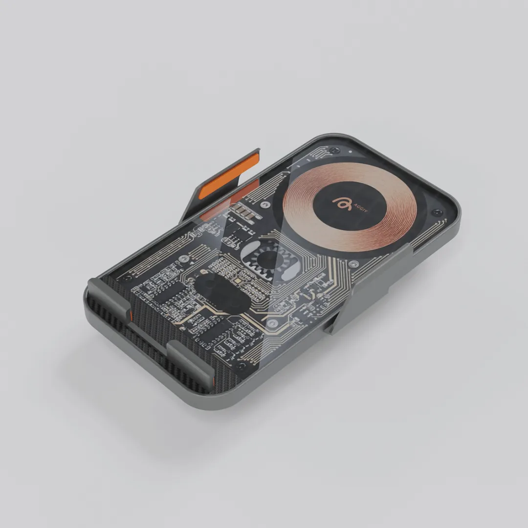 Aggiy Auto Hold 15W Magsafe Wireless Kablosuz Şarj Araç Magnetic Telefon Tutucu