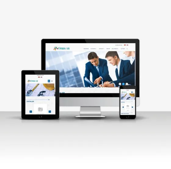Firma V8 Çift Dil Hazır Web Sitesi