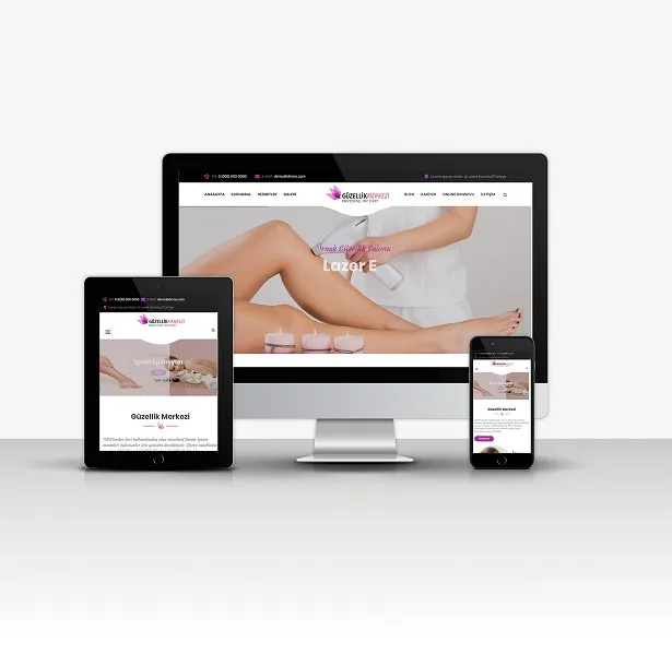 Kuaför-Güzellik-Spa V2 Hazır Web Sitesi ekran görüntüsü
