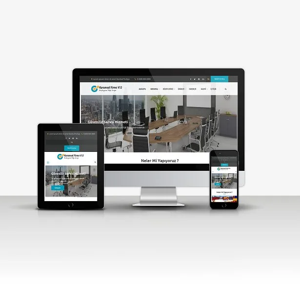 Kurumsal Firma V12 Hazır Web Sitesi ekran görüntüsü