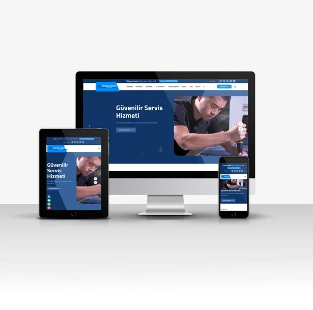 Teknik Servis V2 Hazır Web Sitesi ekran görüntüsü